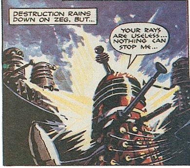 Vintage Style Red Doctor Who Exterminate Dalek Comics 36x24 Art Print Poster 