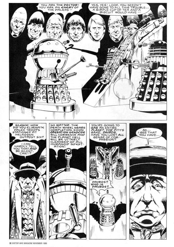 P Doctor Dr Who Comic Papier peint rouleau Zygons Daleks Cybermen Davros Neuf Gratuit P